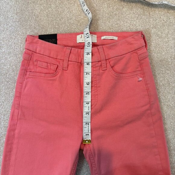 Jen 7 by 7 for all Mankind Ankle Skinny Jeans in Coral Pink - Size 0 - NWOT - Picture 9 of 15